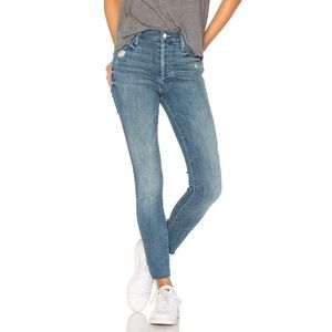 MOTHER The Stunner Ankle Fray Graffiti Girl